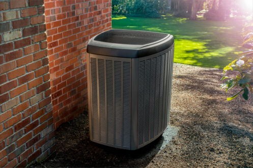 An AC unit outside an Chesapeake home