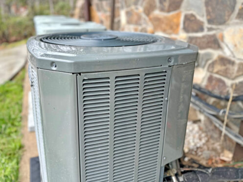 Air Conditioner outside a Chesapeake home